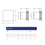 Air Pro ventilator tehnicki crtez