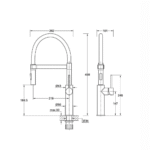 Copen Pepper baterija za sudoperu sa flex lulom 2F