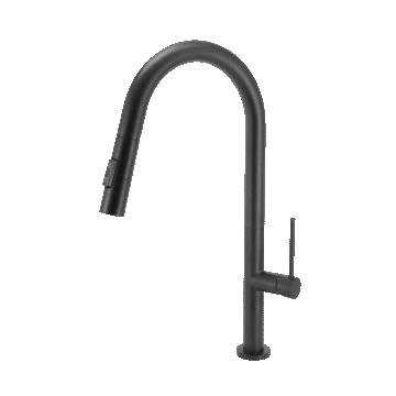 Copen Salt baterija za sudoperu sa izvlačećim tušem 2F mat crna C-01-201MB