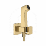 Hansgrohe EcoSmart E higijenski tuš za toplu vodu sa držačem za tuš i tuš crevom zlatni