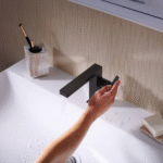 Hansgrohe Tecturis E slavina za lavabo 110 sa podsklopom CoolStart, EcoSmart+ mat crna