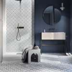 Patchwork Geometric Flower Mat 30x30