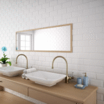 Blanco Biselado Mate 10x20