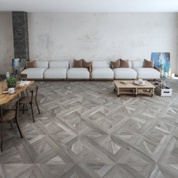 Intarsio Grigio Rett Matt 61×61