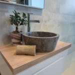 Minotti Odelisse nadgradni lavabo Ø400 mermerni grey SCW18GREY