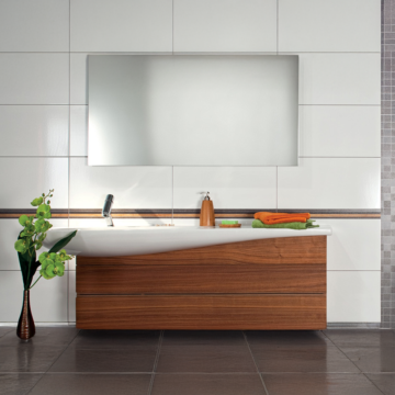 System WAAVE104 White Glossy 19.8x39.8