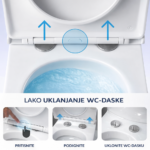 Nero konzolna WC šolja rimless, tornado