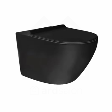 Nero konzolna WC šolja rimless, tornado crna D-PM3641B