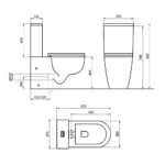 Nero monoblok rimless, tornado B-P3092 tehnicki crtez