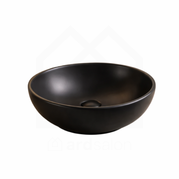 Nero nadgradni lavabo crni Ø395x150 K-6224B