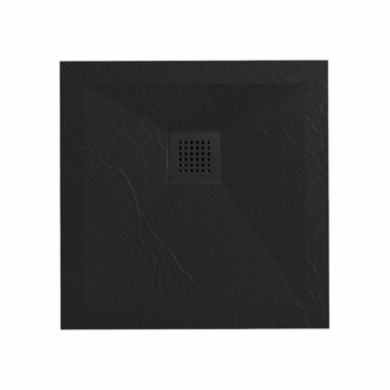 Copen Slate Black tuš kadica kvadratna 90x90 sa S/S white rešetkom C-11-99B