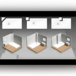 Copen Slate White tuš kadica