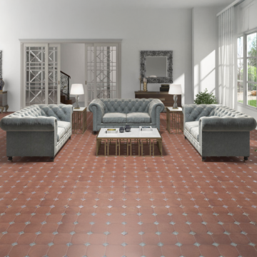 El Molino Ceramicas Manises Decor Cuero 58x58