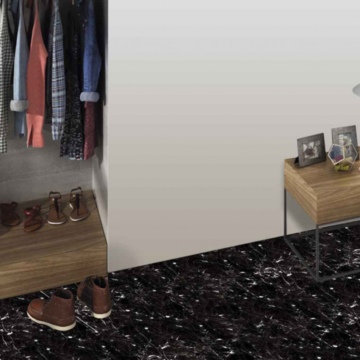 Super Ceramica Carrara Negro 45x45