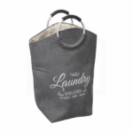 Five korpa za veš sa ručkama 52x24,5x63cm, siva 174558A