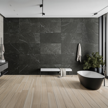 Tau Ceramica Mythe Black Mat Rec 60x60