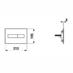 Laufen Ineo Horizon taster tehnicki crtez