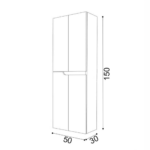 Piramida Beta 50x150H vertikala