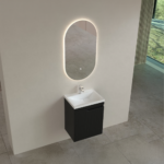 Piramida Euridika 50LH lavabo sa ormarićem PINO/BLACK