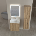 Piramida Euridika 60LH lavabo sa ormarićem PINO/OAK