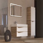 Piramida Euridika 75 lavabo sa ormarićem ALPINA/OAK
