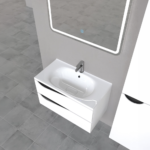 Piramida Euridika 75 lavabo sa ormarićem ALPINA/BLACK