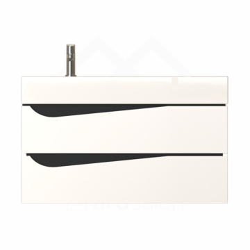 Piramida Euridika 90 lavabo sa ormarićem ALPINA/BLACK