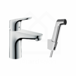 Hansgrohe Focus slavina za umivaonik sa bide tušem i crevom za tuš Chrome 31927000