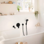 Hansgrohe Rebris S ugradna maska za tuš sa prebacivačem Mat Black 72466670
