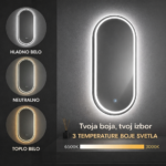 Led ogledalo Hana 50x90 3u1