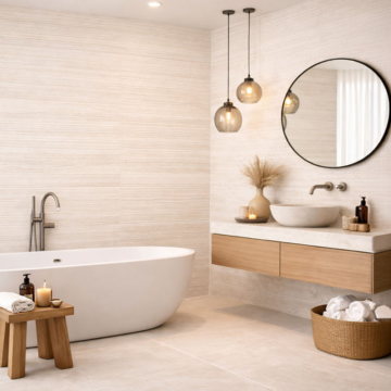 Cersanit Liv Travertino Classico Cream Structura matt rect 59,8×119,8