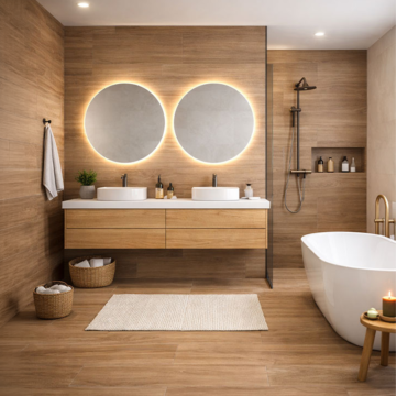 Cersanit Sava Wood Brown matt 18,5×59,8