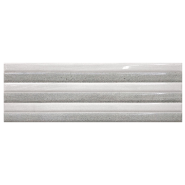 Super Ceramica Ocean Relieve Stripe Gris 20x60