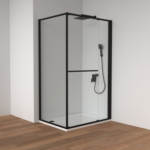 Copen Atlas Pro 1V pravougaona tuš kabina matt black, staklo 6mm