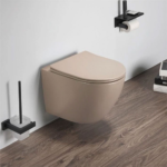 Minotti Perla konzolna WC šolja rimless cappuccino sa soft close daskom MWH200MC