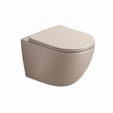 Minotti Perla konzolna WC šolja rimless cappuccino sa soft close daskom MWH200MC