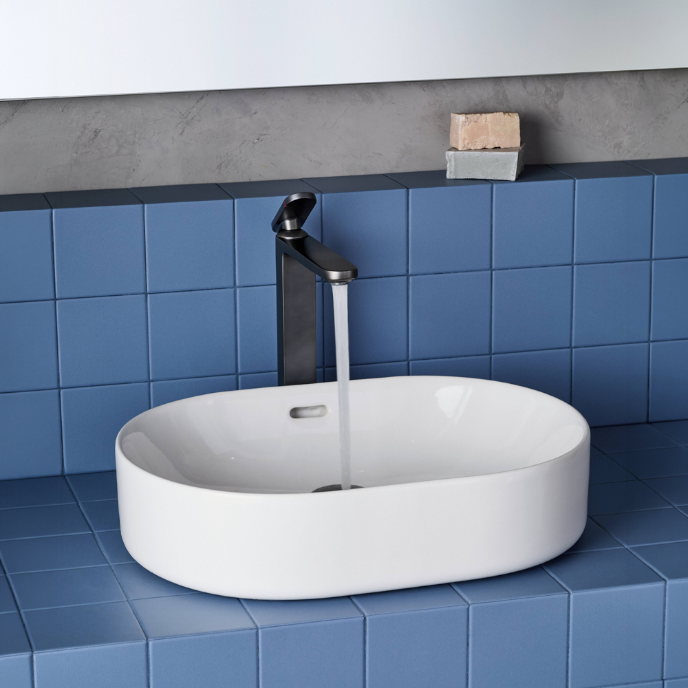Roca Meridian nadgradni lavabo 46x36,5 beli A327748000 Roca Meridian nadgradni lavabo 46x36,5 beli A327748000