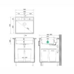 Kando New York 60 Multispace sudopera tehnicki crtez