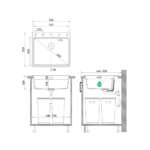 Kando Oslo 60 Max Level sudopera tehnicki crtez