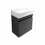 Slim anthracite ormarić sa umivaonikom 50cm BAD 116