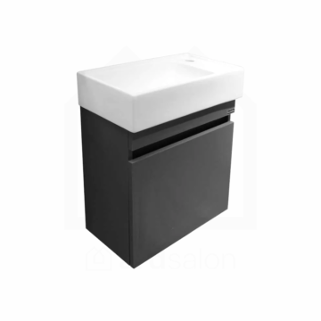 Slim anthracite ormarić sa umivaonikom 50cm BAD 116