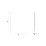 Copen ogledalo 600x800 LED C-06-10LED - tehnički crtež