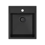 Milo Alpha granitna sudopera 43,5x51,5 Lava stone sa sifonom ALP.L.1KBO