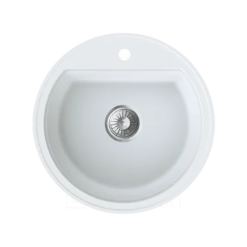 Milo Essence granitna sudopera O51 Magnesia white sa sifonom ESS.M.1KBO