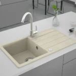 Milo Metro granitna sudopera 76x44 Cappuccino sa sifonom MET.33.1KDO