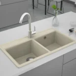 Milo Metro granitna sudopera 76x44 Cappuccino sa sifonom dupla MET.33.2KBO