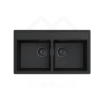 Milo Metro granitna sudopera 76x44 Lava stone sa sifonom dupla MET.L.2KBO
