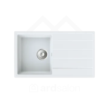 Milo Metro granitna sudopera 76x44 Magnesia white sa sifonom MET.M.1KDO