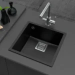 Milo Qubus granitna sudopera 56x44 Lava stone sa sifonom QUB.L.1K56