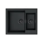 Milo Retto granitna sudopera 61x50 Lava stone sa sifonom dupla RET.L.5KBO